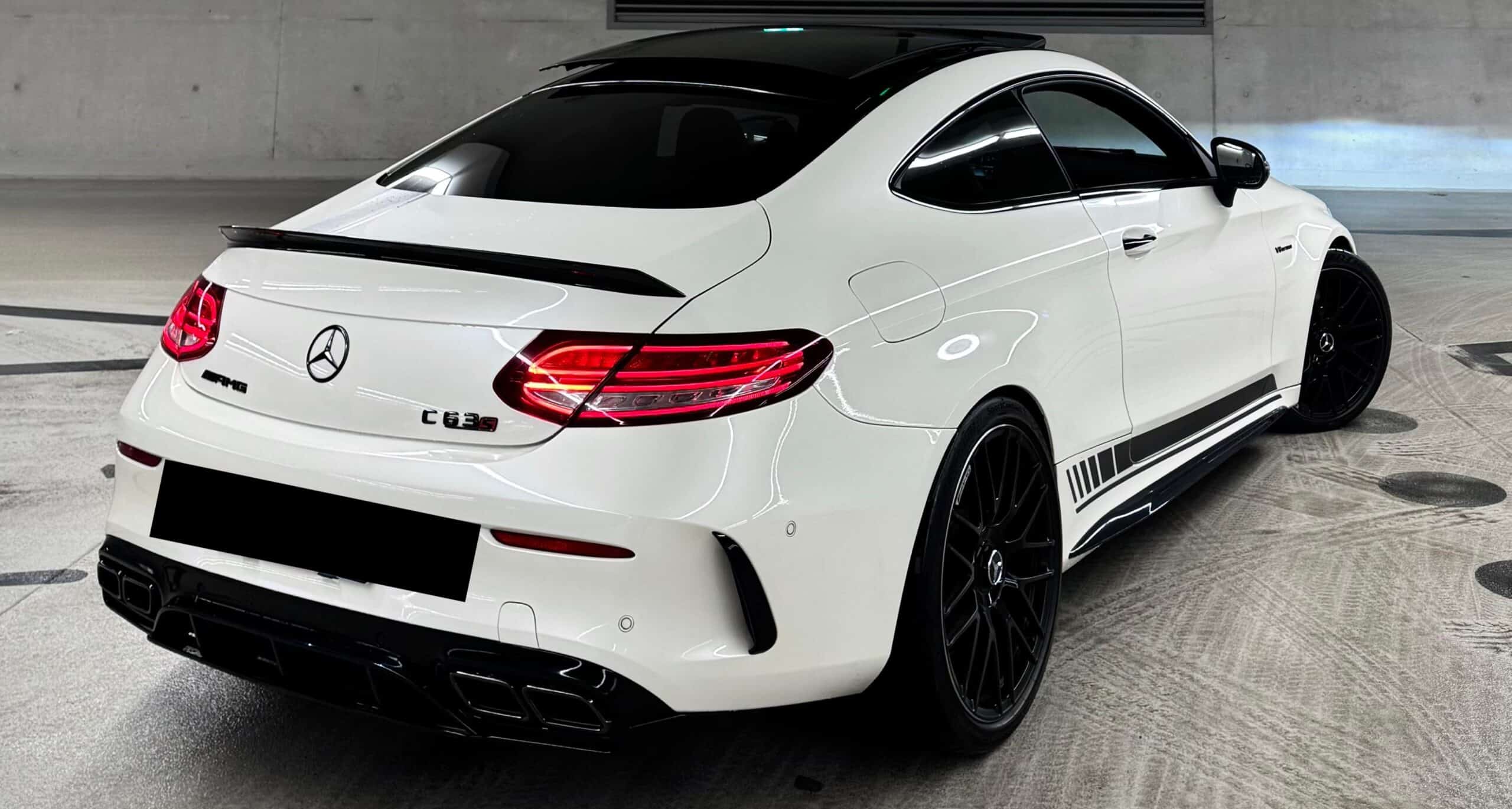 Rent a Mercedes-AMG C63 Coupé in Düsseldorf back