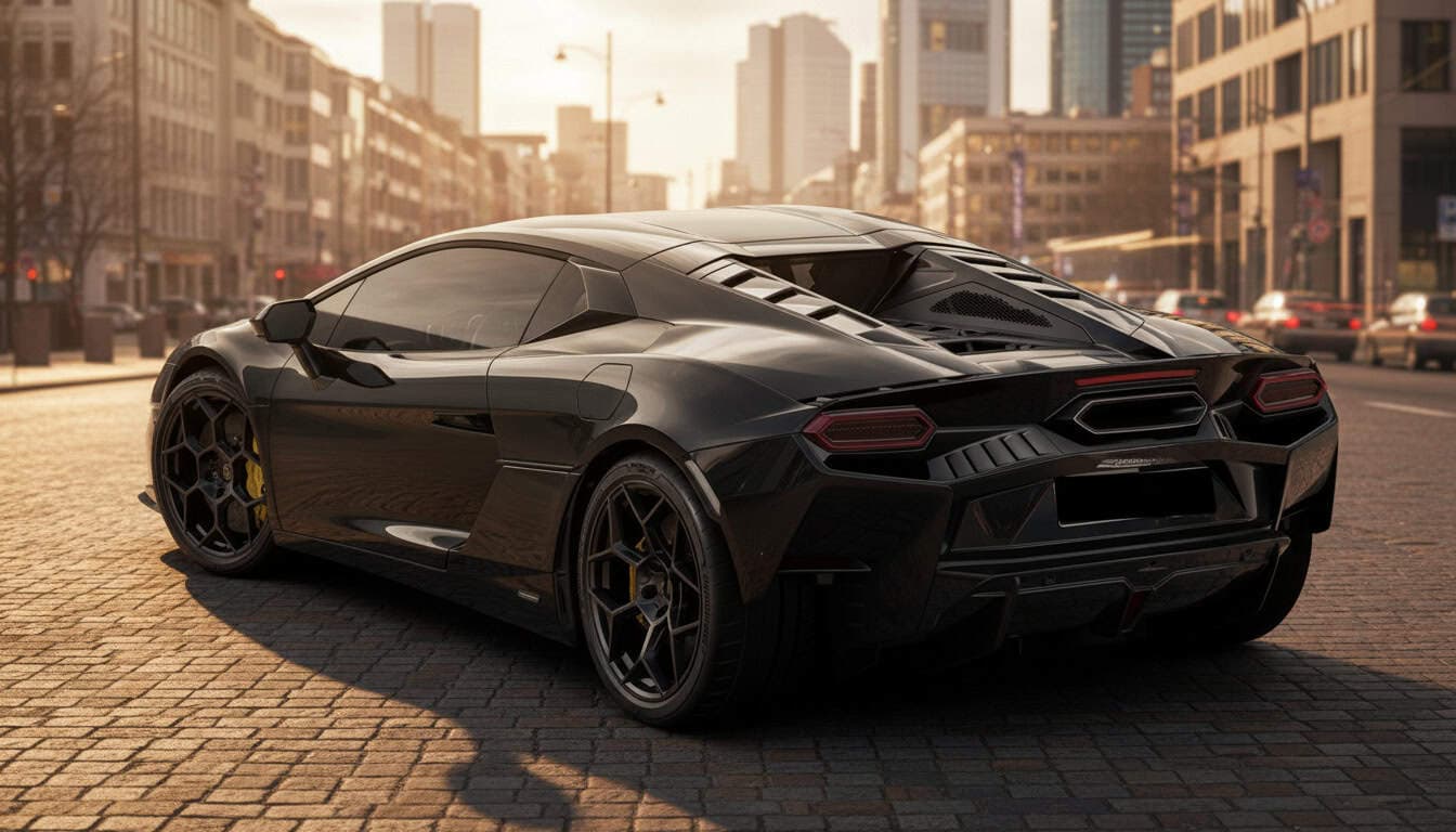 Rent Lamborghini Temerario in Frankfurt heck