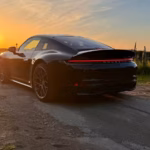 Porsche Carrera 4s Back Sunset