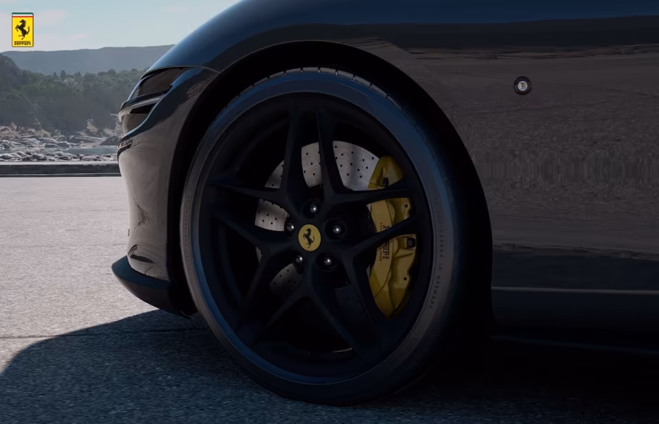 Rent a Ferrari Roma Spyder Kassel Front Wheel