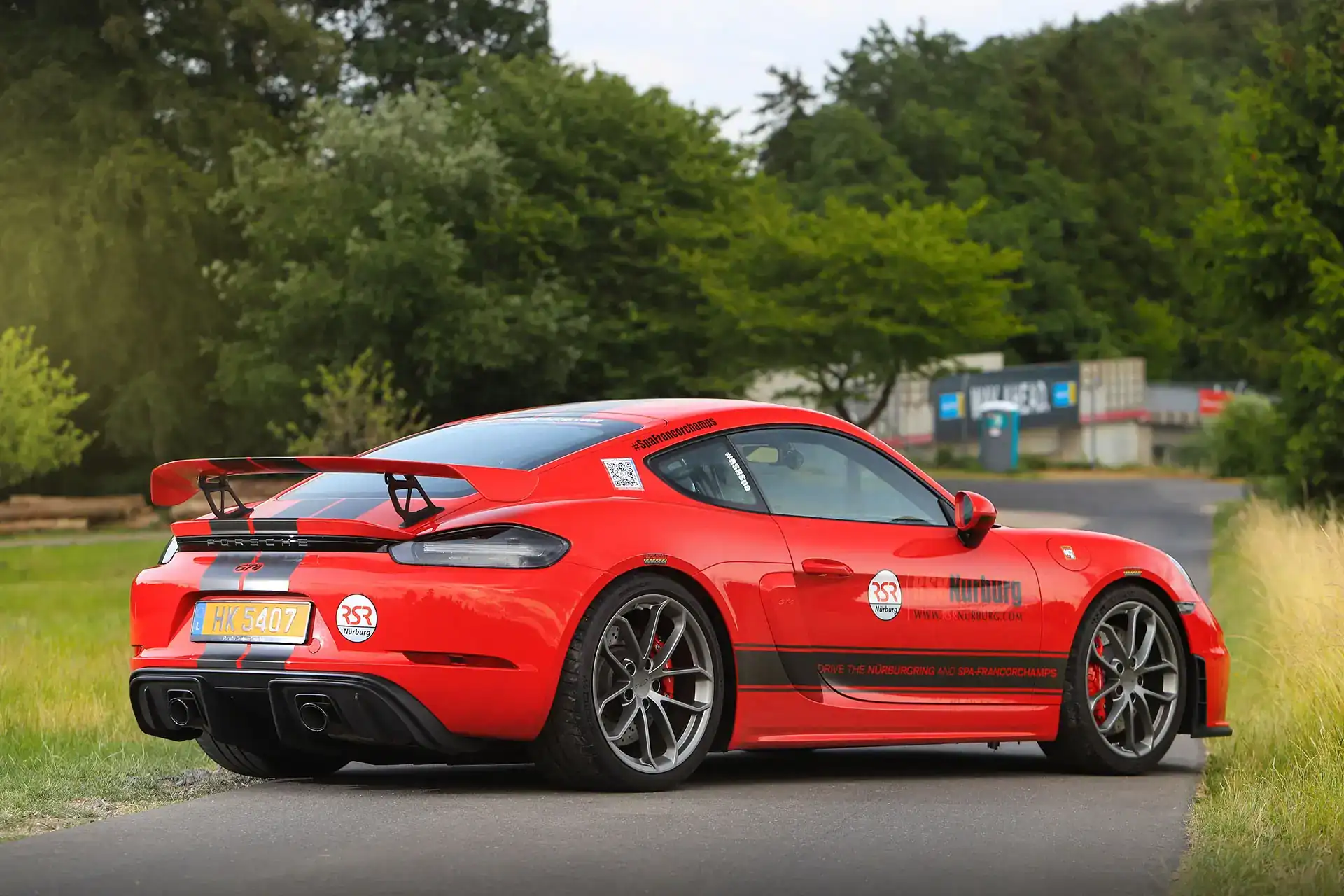 Porsche Cayman GT4 Hero Pictures Back